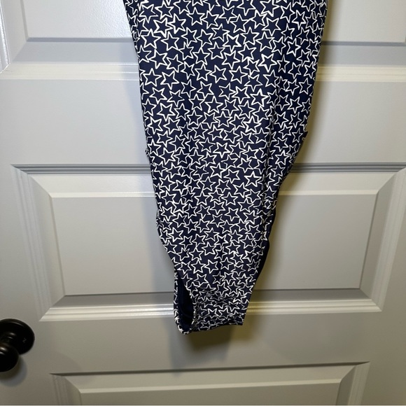 Gap Navy/White Star Print Cross Back One Piece Swimsuit size L - Picture 6 of 12